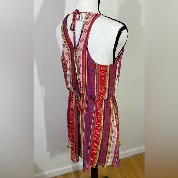 Lush sz lg  sundress in a junior sz  multi colors  spaghetti straps Lined - Picture 3 of 11